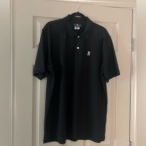 Psycho Bunny Black Short Sleeve Polo